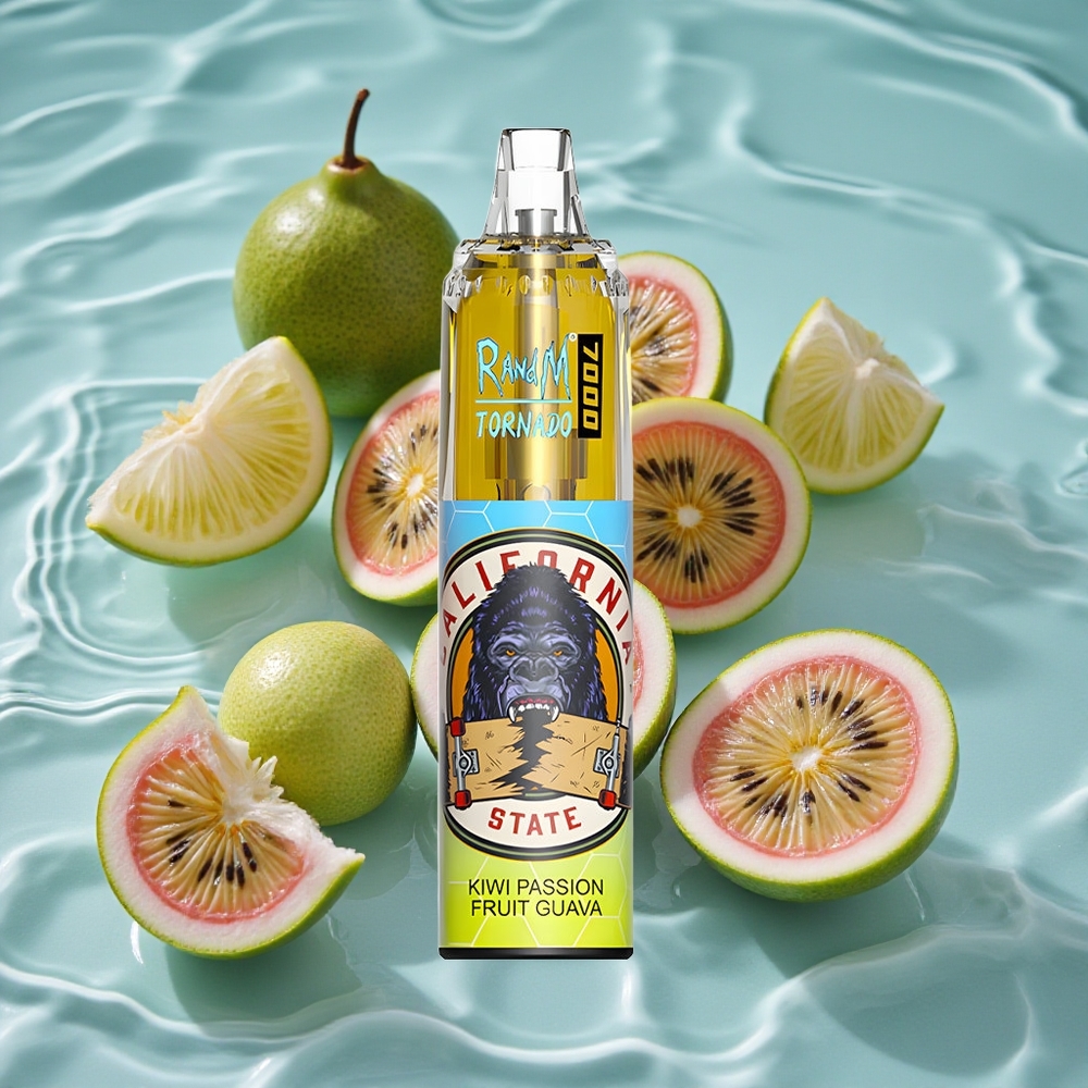 RandM Fumot Tornado 7000 Puffs Vienkartinis Vape Kiwi Passion Fruit Guava