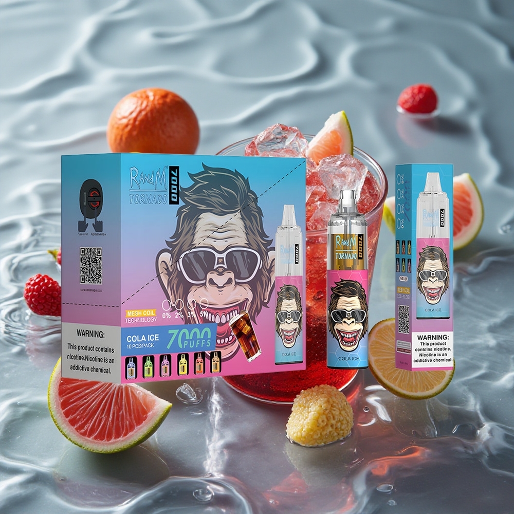 RandM Fumot Tornado 7000 Puffs Vienkartinis Vape Kolos Ledas