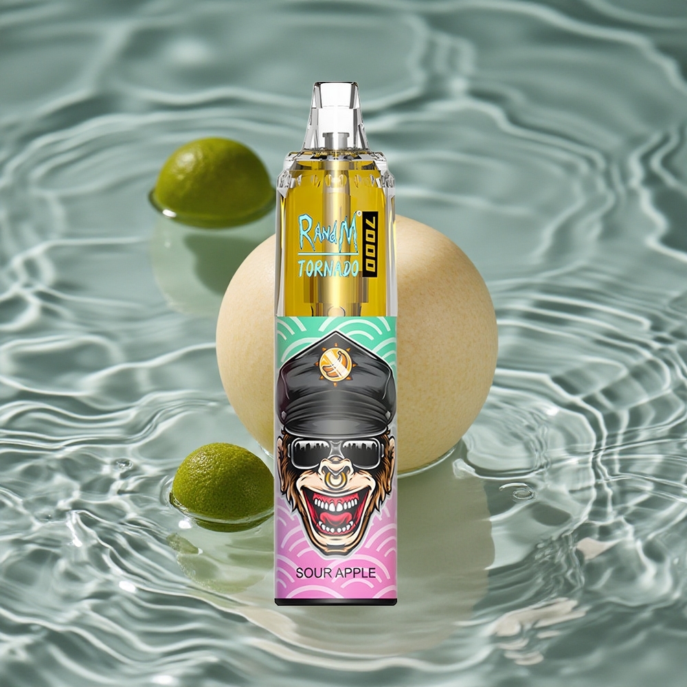 RandM Fumot Tornado 7000 Puffs Vienkartinis Vape Rūgštus Obolis