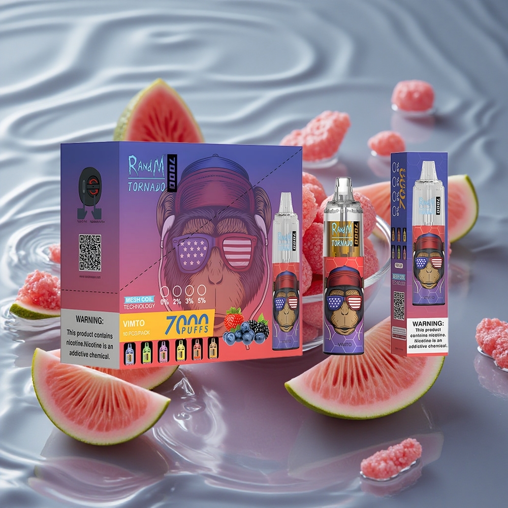 RandM Fumot Tornado 7000 Puffs Vienkartinis Vape Vimto