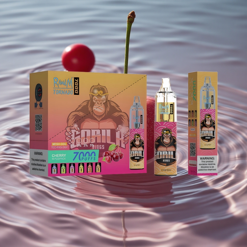 RandM Fumot Tornado 7000 Puffs Vienkartinis Vape Vyšnia