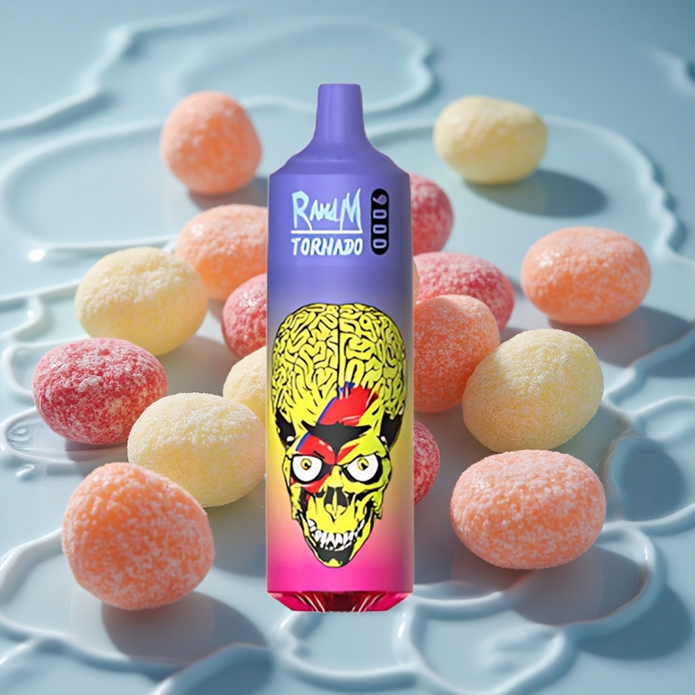 RandM Fumot Tornado 9000 Puffs Vienkartinis Vape Skittles (54 Skoniai)