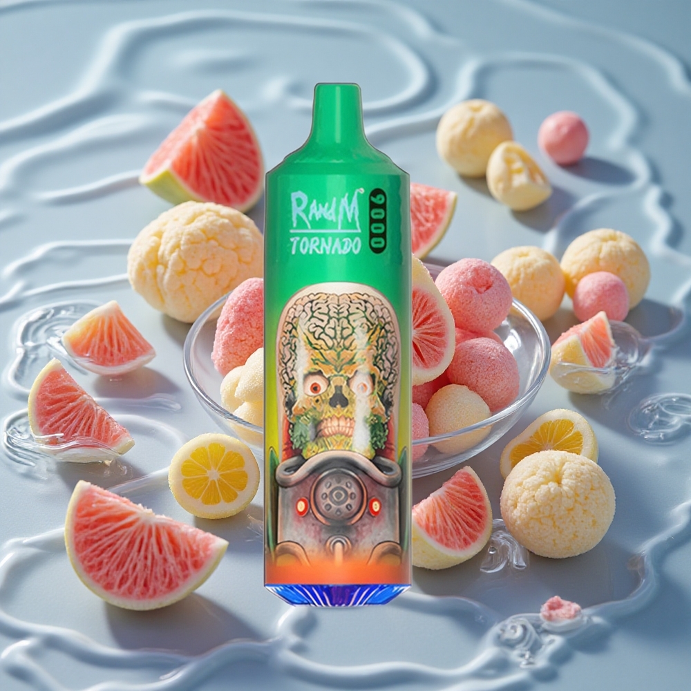 RandM Fumot Tornado 9000 Puffs Vienkartinis Vape Vaivorykštės Saldainiai
