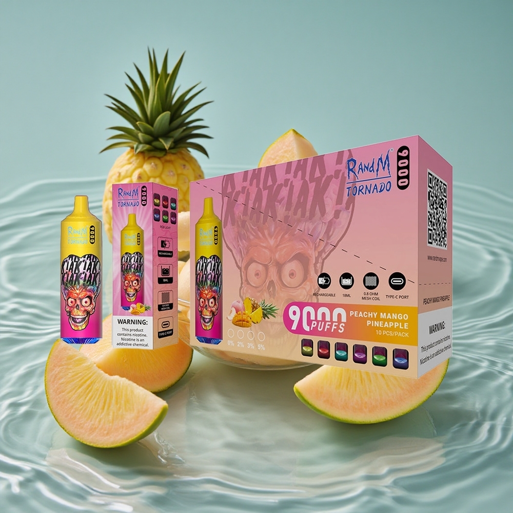 RandM Fumot Tornado 9000 Puffs su 18 mL Skysčio