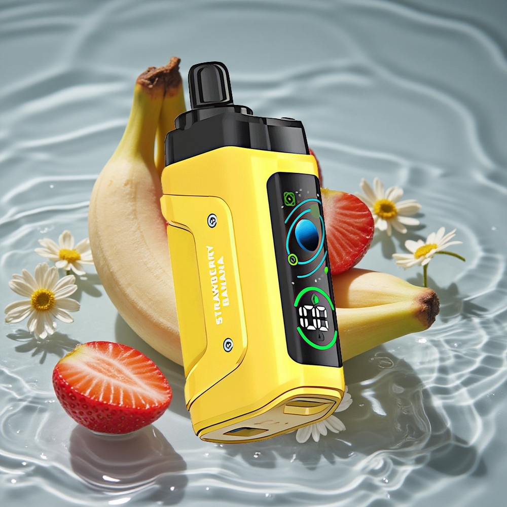 Razz Bar 45000 Puffs Vienkartinis Vape Braškė Bananas