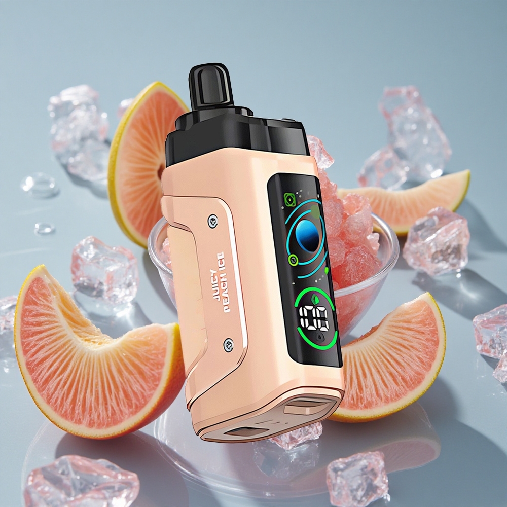 Razz Bar 45000 Puffs Vienkartinis Vape Sultingas Persikas Ledas