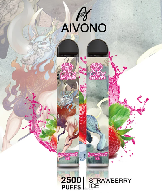 Aivono AIM SNAKE 2500 braškių ledų - L68X319 Aivono Puffs