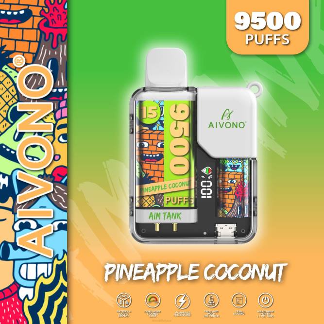 Aivono AIM TANK 9500 ananasų kokoso - L68X40 Aivono Puffs