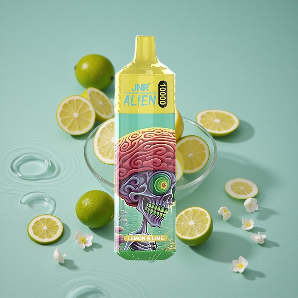 JNR Alien 10000 Puffs 20ml Skystis Vienkartinis Vape Citrina & Žalioji Rūgštynė