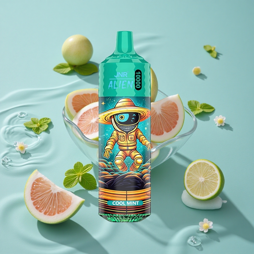 JNR Alien 10000 Puffs 850mAh Akumuliatorius 10000 Puffs Vienkartinis Vape Šalta Mėta