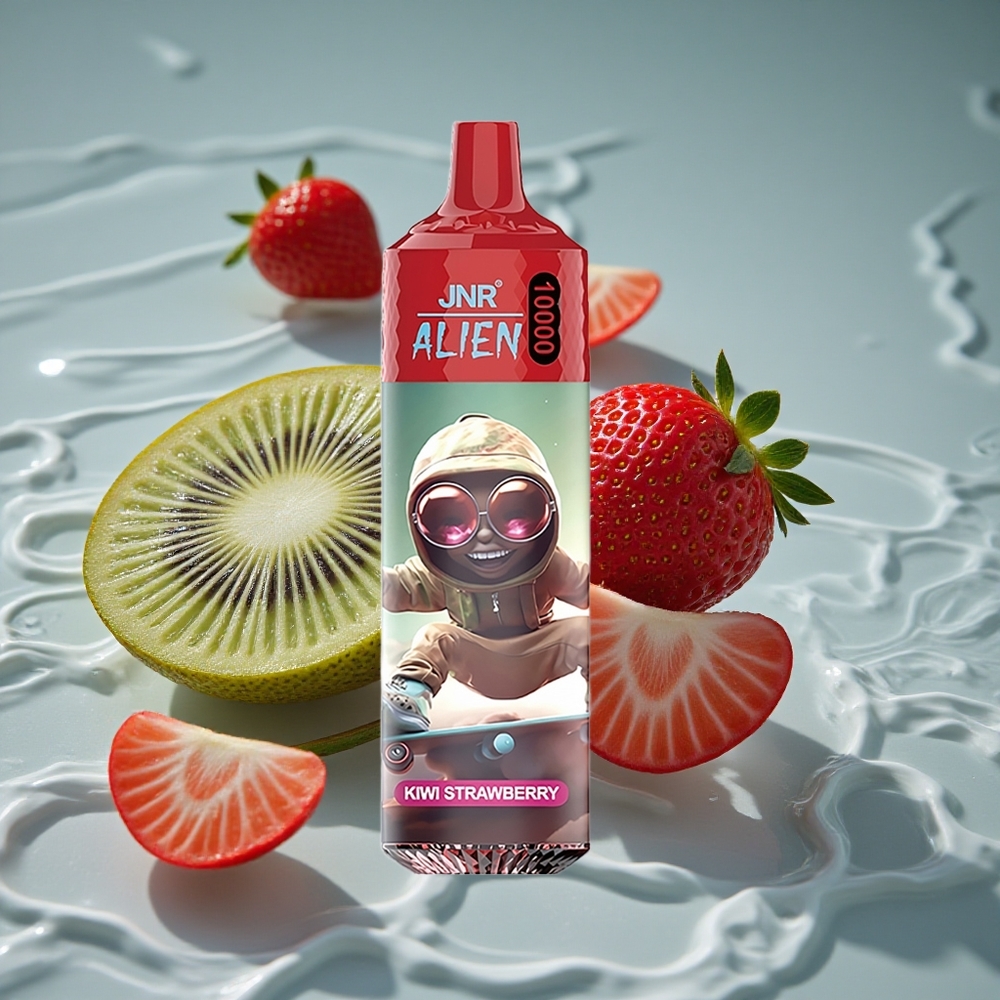 JNR Alien 10000 Puffs 850mAh Akumuliatorius Vienkartinis Vape Agrastai Braškės
