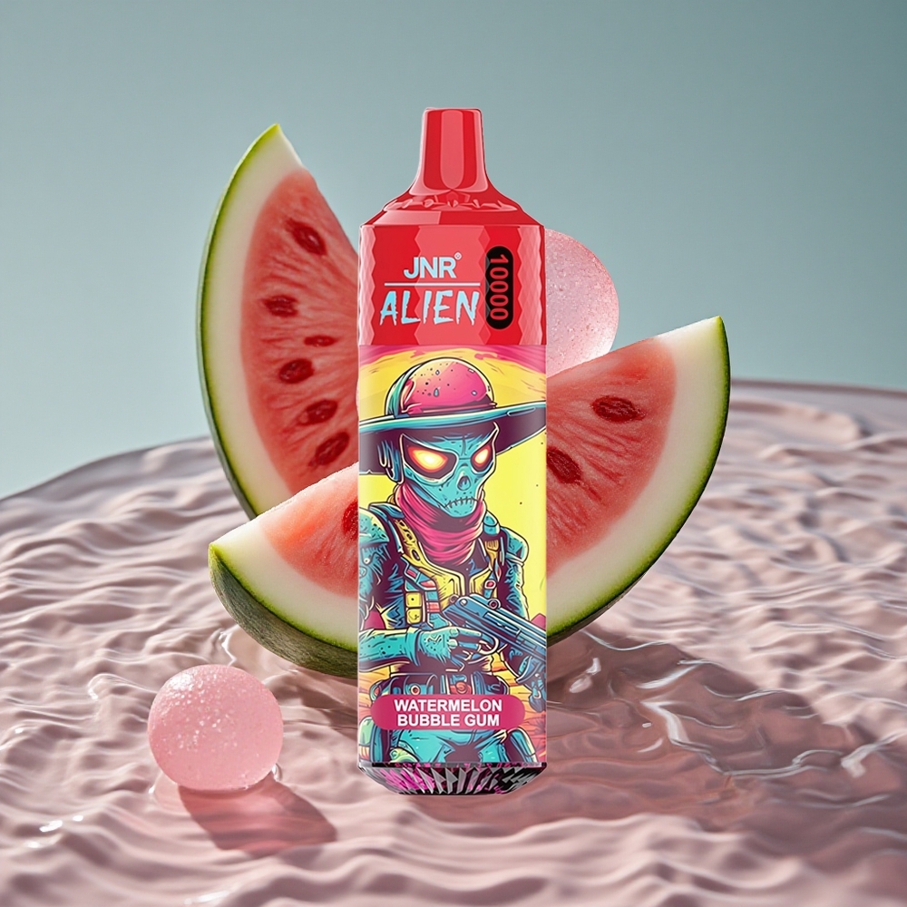 JNR Alien 10000 Puffs 850mAh Akumuliatorius Vienkartinis Vape Arbūzo Burbulų Guma