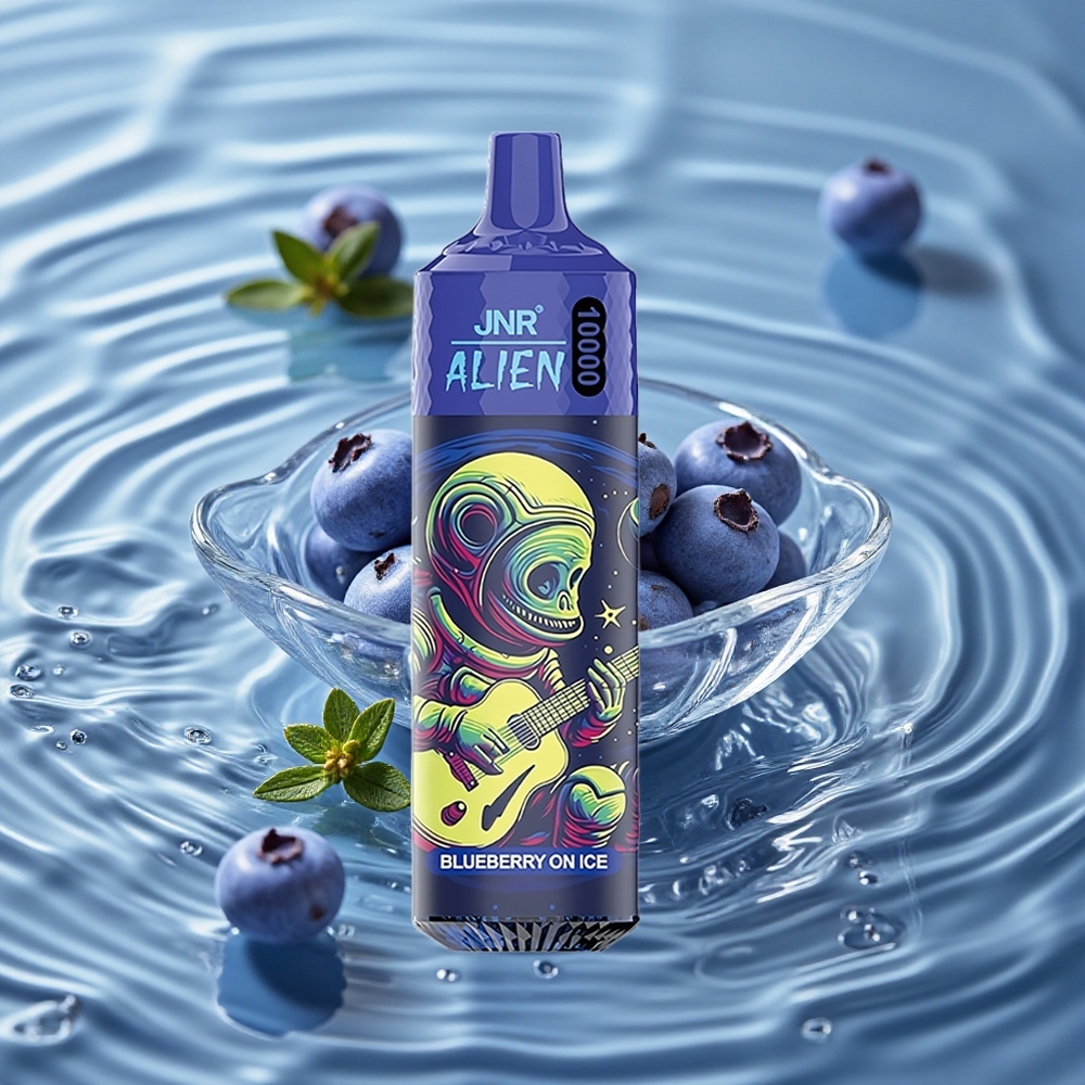 JNR Alien 10000 Puffs 850mAh Baterija 10000 Puffs Mėlynųjų Uogų Ledas