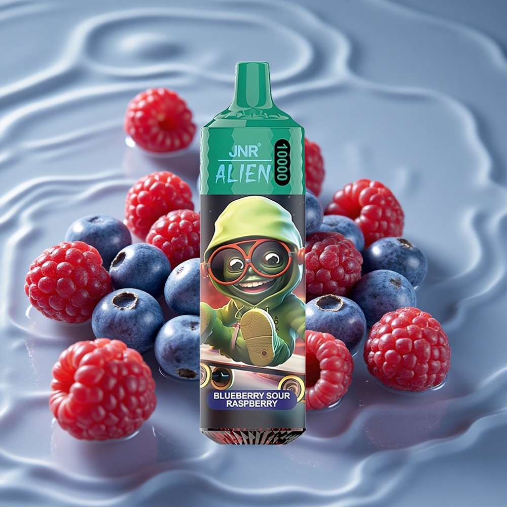 JNR Alien 10000 Puffs Vienkartinis Vape Mėlynųjų Gervuogių Rūgščiosios Avietės