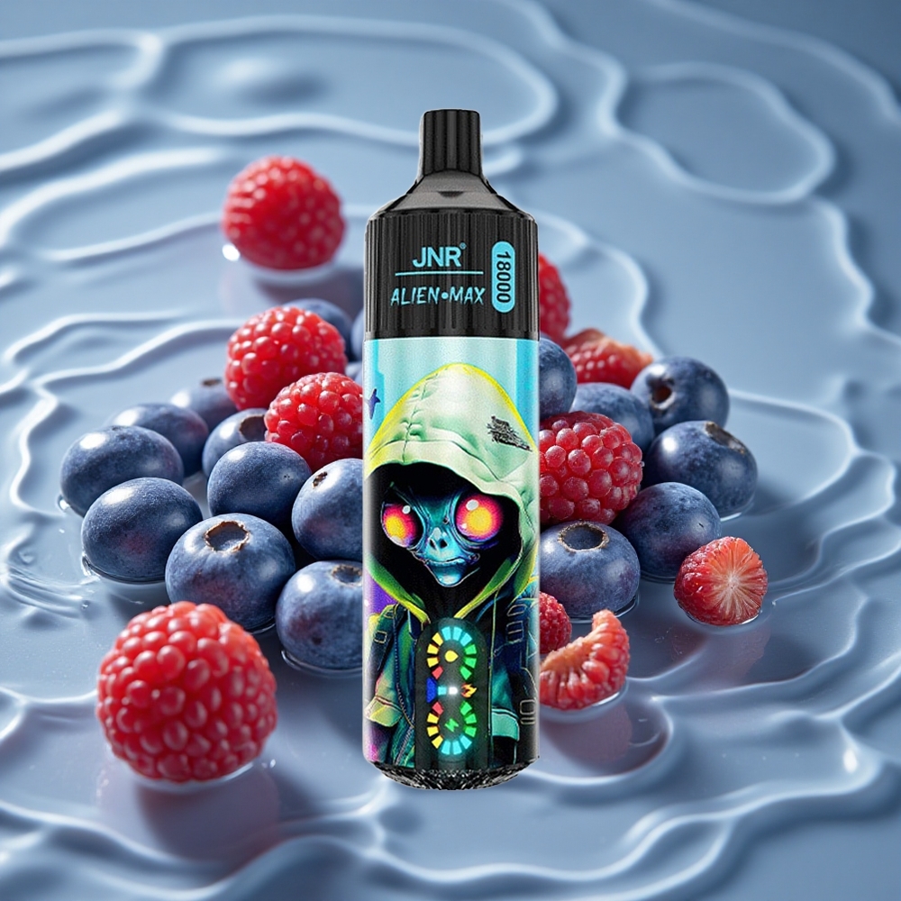 JNR Alien Max 18000 Puffs Dviguba Tinklelinė Apvija Mėlynųjų Aviečių Vienkartinis Vape