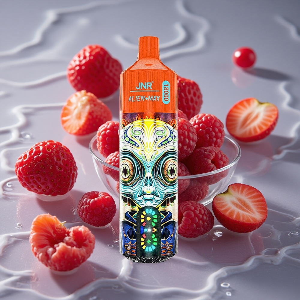JNR Alien Max 18000 Puffs Dvigubas Šerdis ir Braškė Avietė Vyšnia Vienkartinis Vape