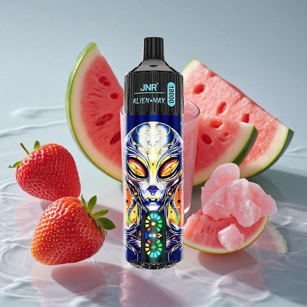 JNR Alien Max 18000 Puffs Vienkartinis Vape Braškės Arbūzas Burbuliai su 28ml Skysčio