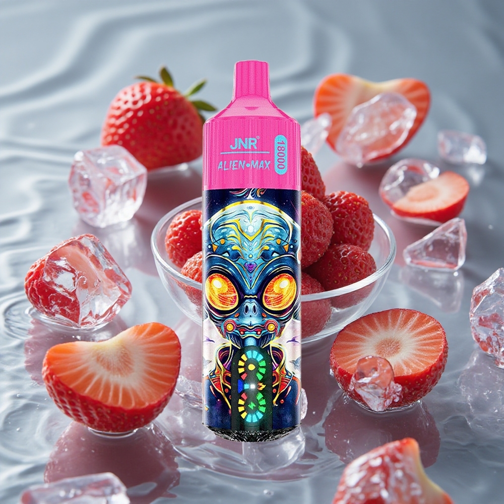 JNR Alien Max 18000 Puffs Vienkartinis Vape Braškės Ledas