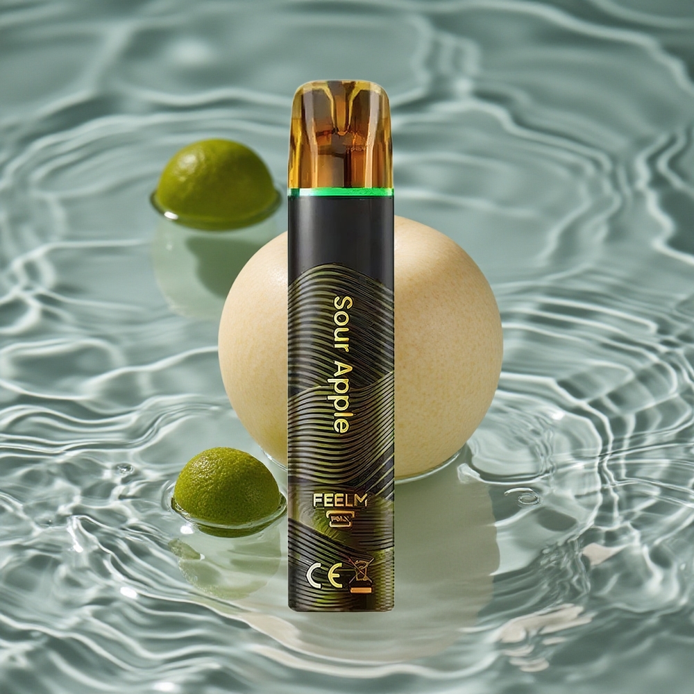 JNR Black&Golden 800 Puffs Vienkartinis Vape Rūgštus Obuolys