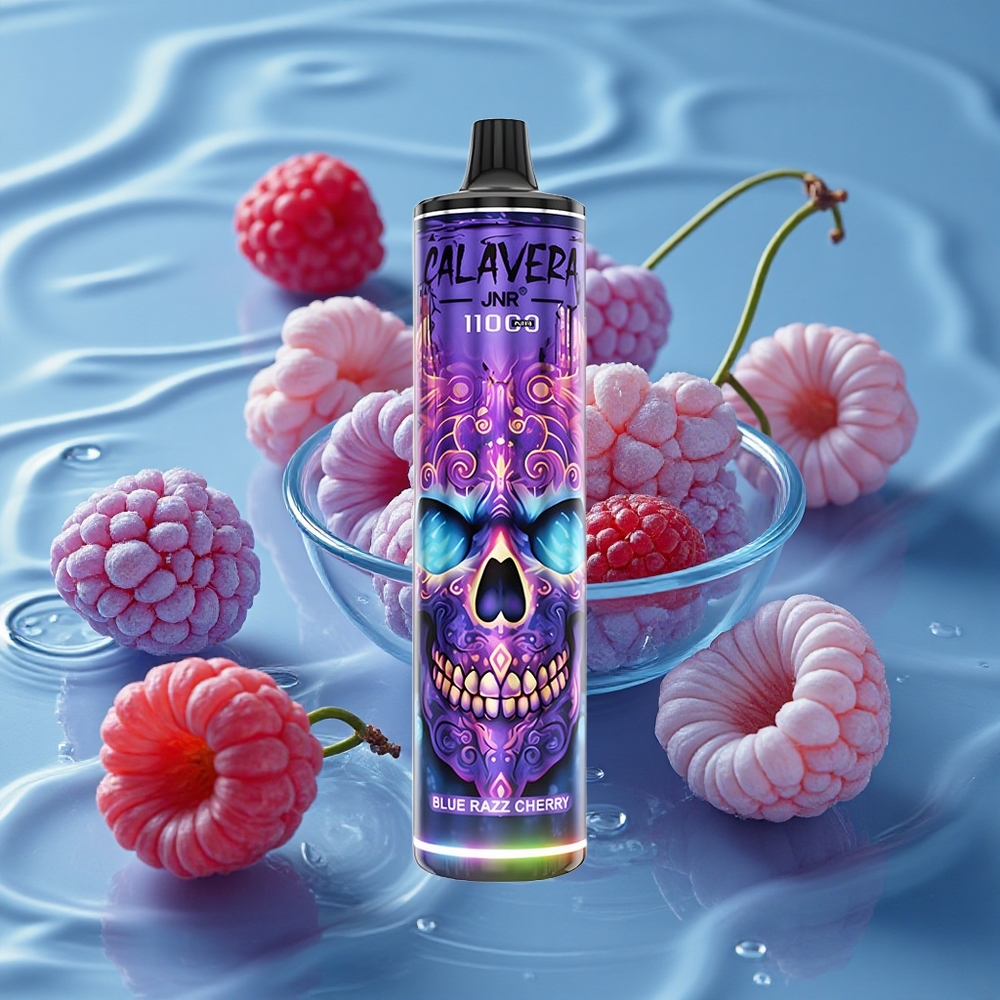 JNR Calavera 11000 Puffs 21ml Vienkartinis Vape Mėlynųjų Aviečių Vyšnių