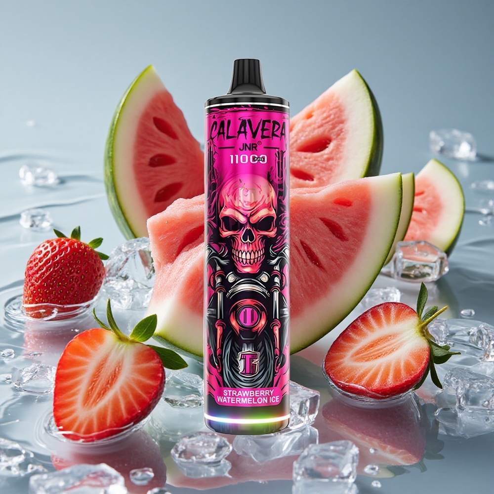 JNR Calavera 11000 Puffs 850 mAh Akumuliatorius Vienkartinis Vape Braškės Vandynio Ledas