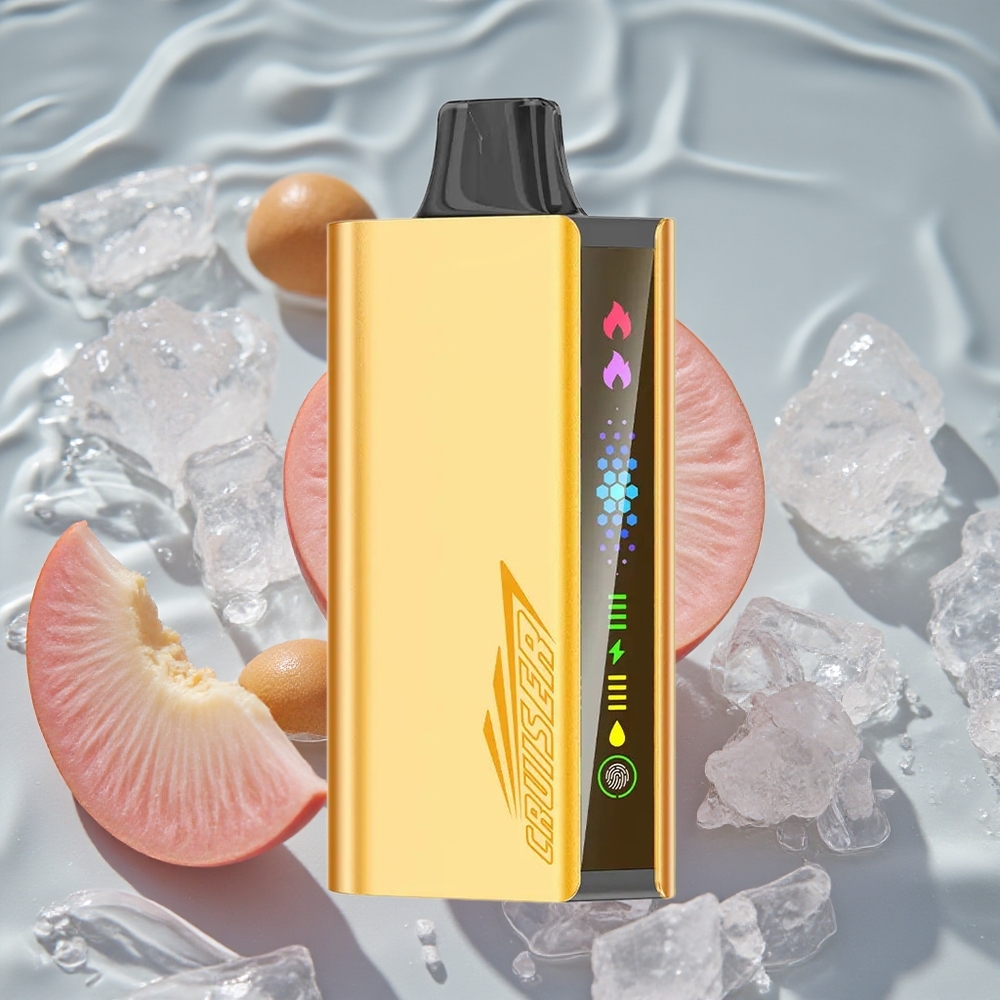 JNR Cruiser 12000 Puffs No-Charge Vienkartinis Vape Persikų Ledas