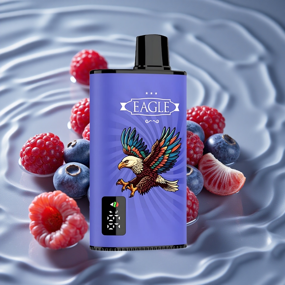 JNR EAGLE Smart 23000 Puffs Vienkartinis Vape Mėlynė Avietė Vyšnia