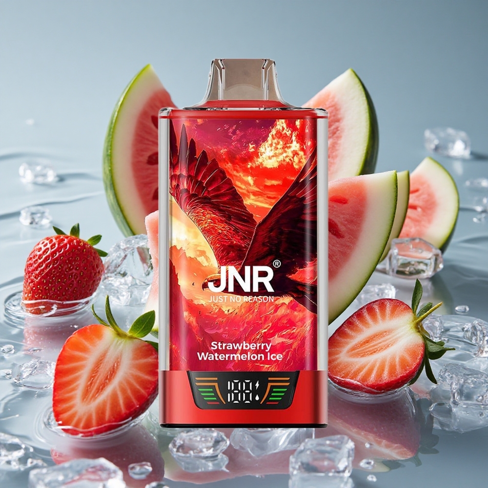 JNR Falcon Pro 28000 Vienkartinis Vape Braškės Arbūzas Ledas su 28000 Traukimų