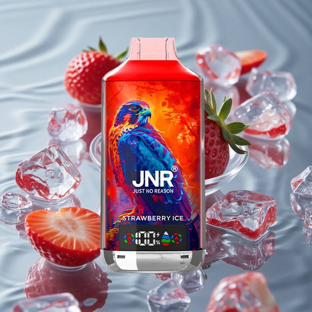 JNR Falcon X 18000 Puffs Vienkartinis Vape Braškės Ledas