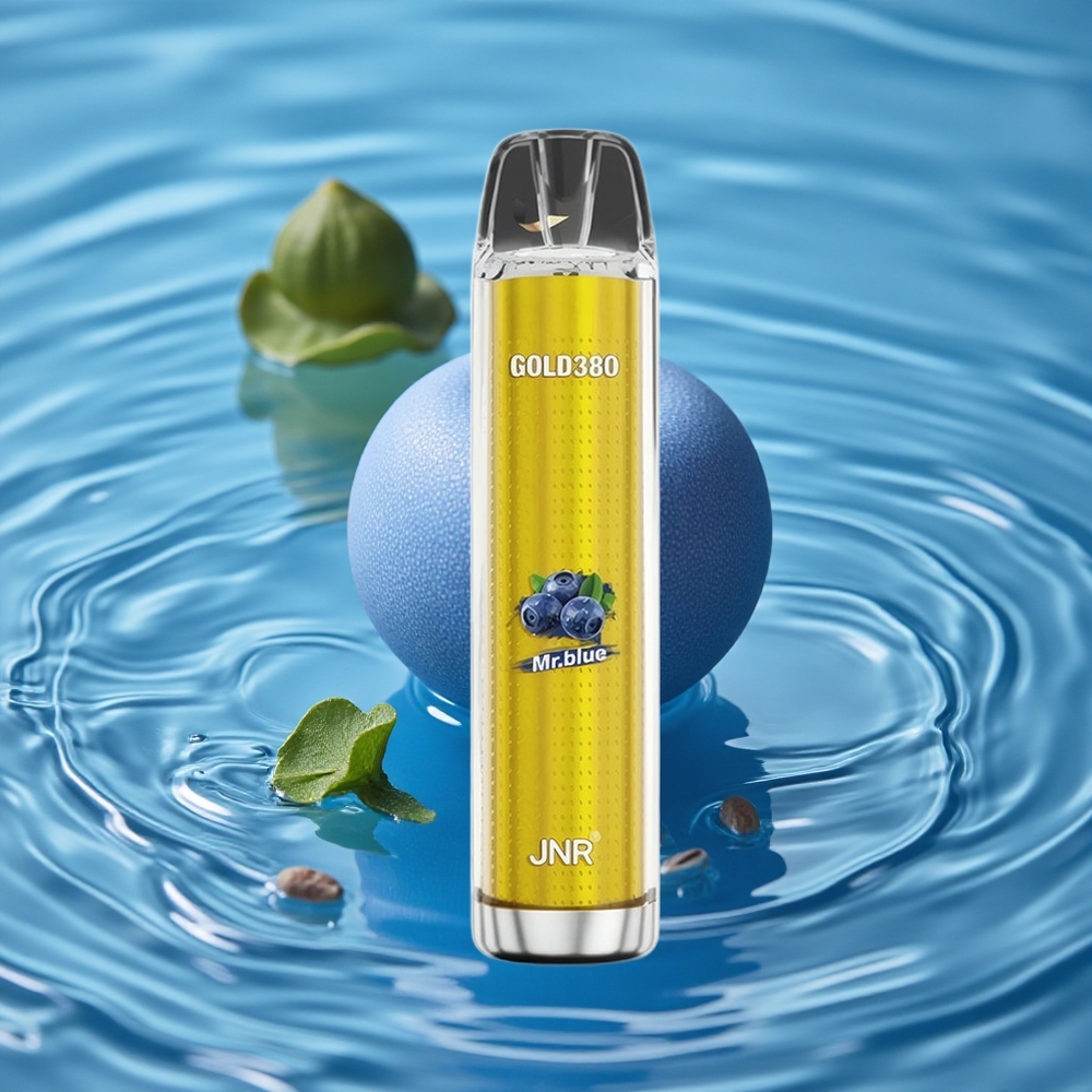 JNR Gold380 6000 Puffs 1500mAh Akumuliatorius Vienkartinis Vape Mėlyna