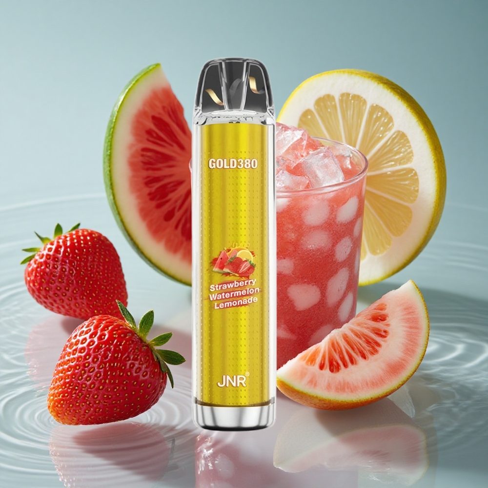 JNR Gold380 6000 Puffs Vienkartinis Vape Braškė Arbūzas Limonadas