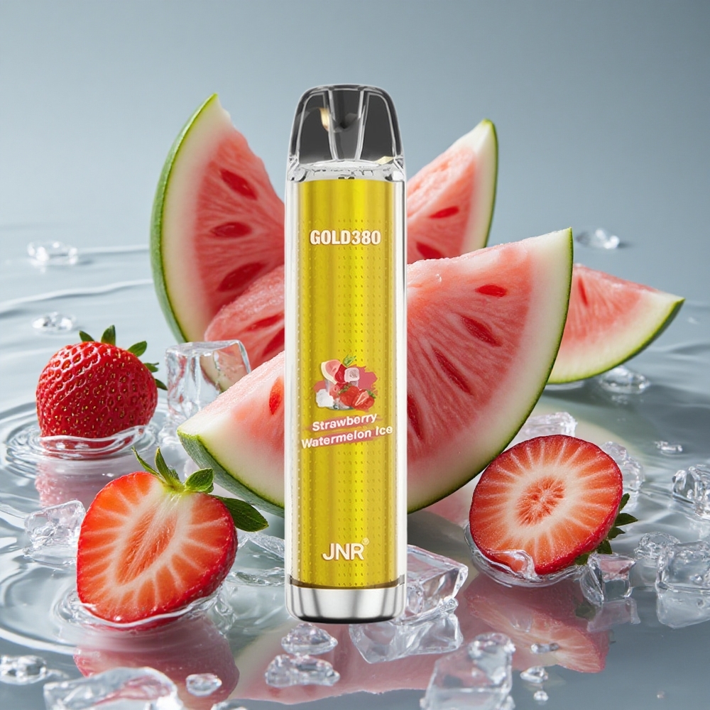 JNR Gold380 6000 Puffs Vienkartinis Vape Braškė Vandyns Ledas