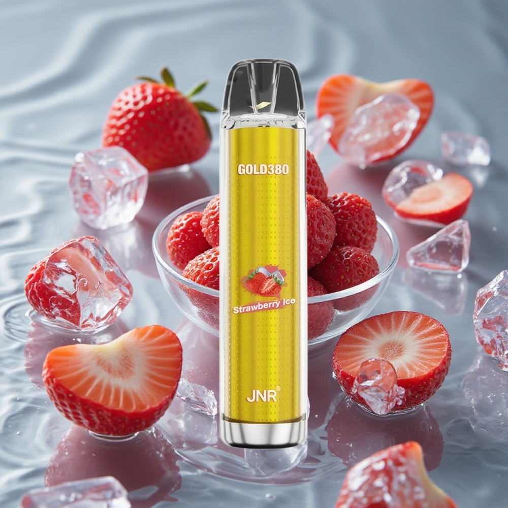 JNR Gold380 6000 Puffs Vienkartinis Vape Braškės Ledas