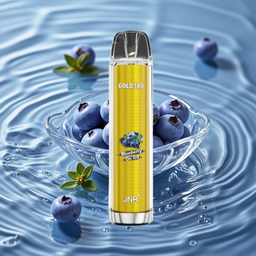 JNR Gold380 6000 Puffs Vienkartinis Vape Mėlynuogių Ledas