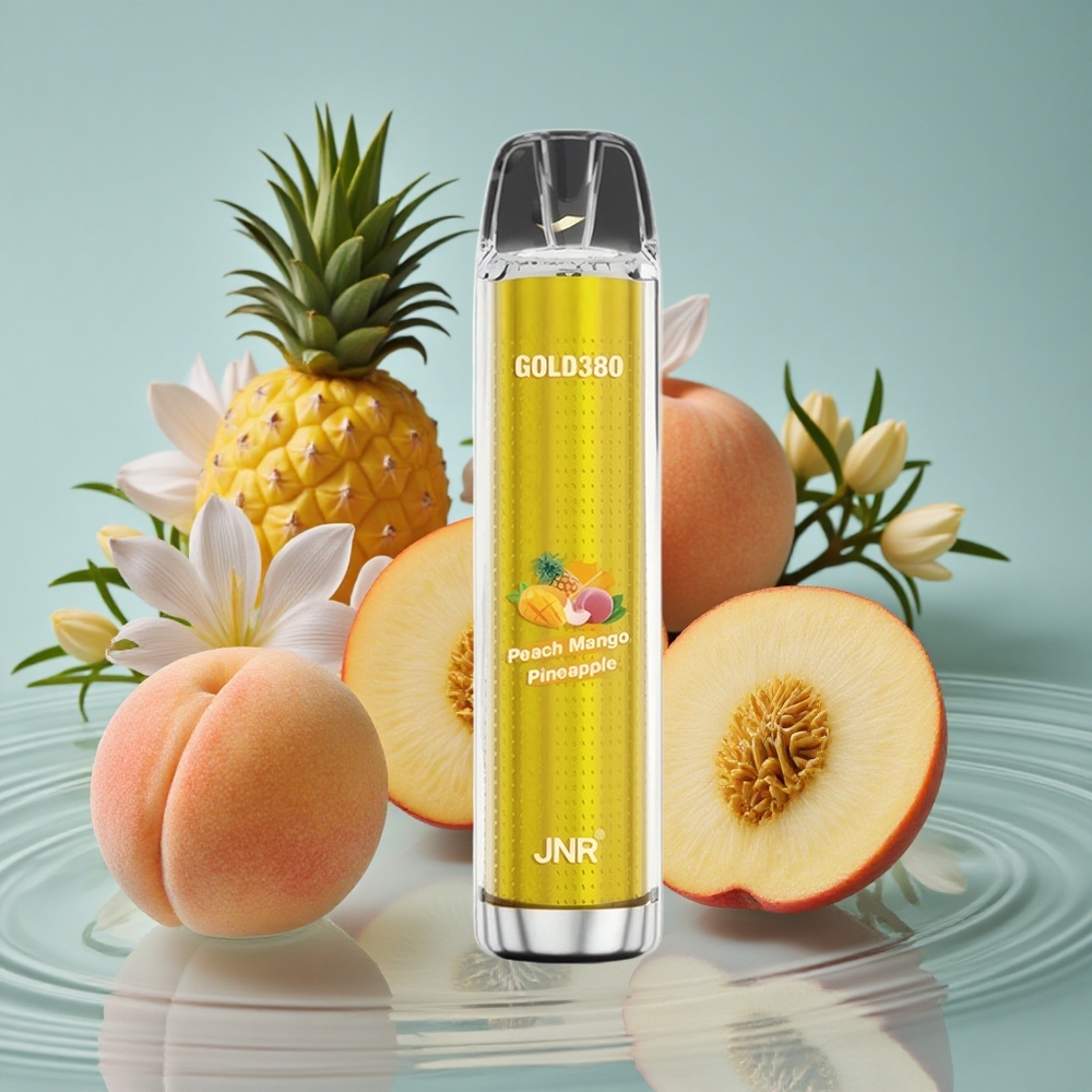 JNR Gold380 6000 Puffs Vienkartinis Vape Persikas Mango Ananasas
