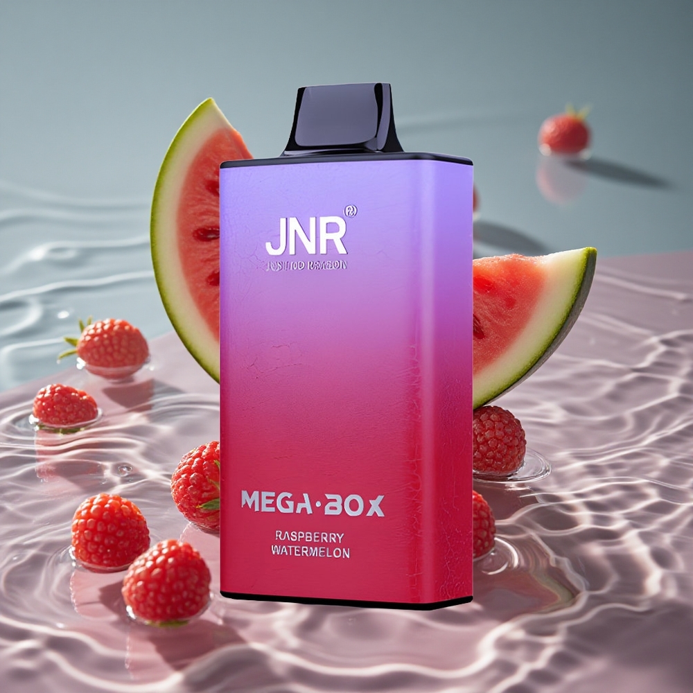 JNR Mega Box 30000 Puffs Vienkartinis Vape Avietės Arbūzas