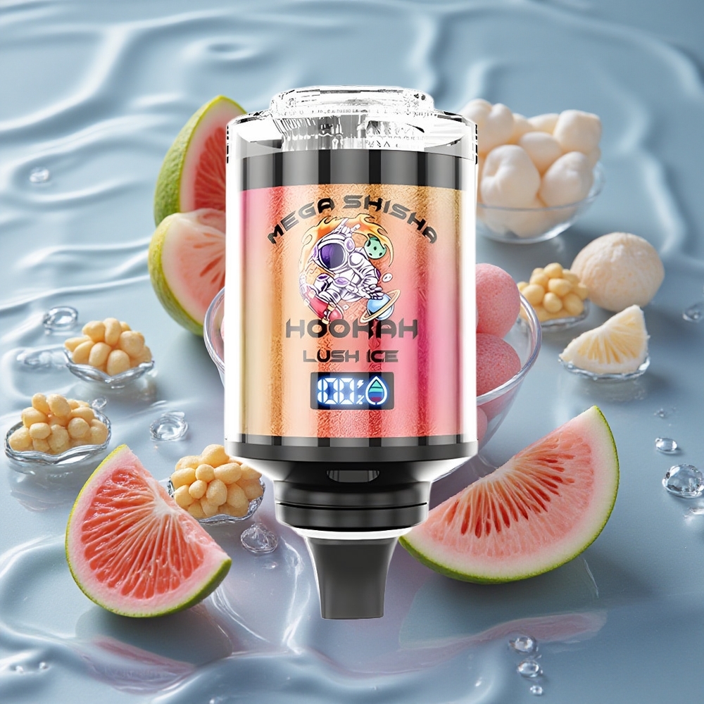 JNR Mega Shisha Hookah 100K Darbalaukinis Suderinamumas 60ml Švelnus Ledas