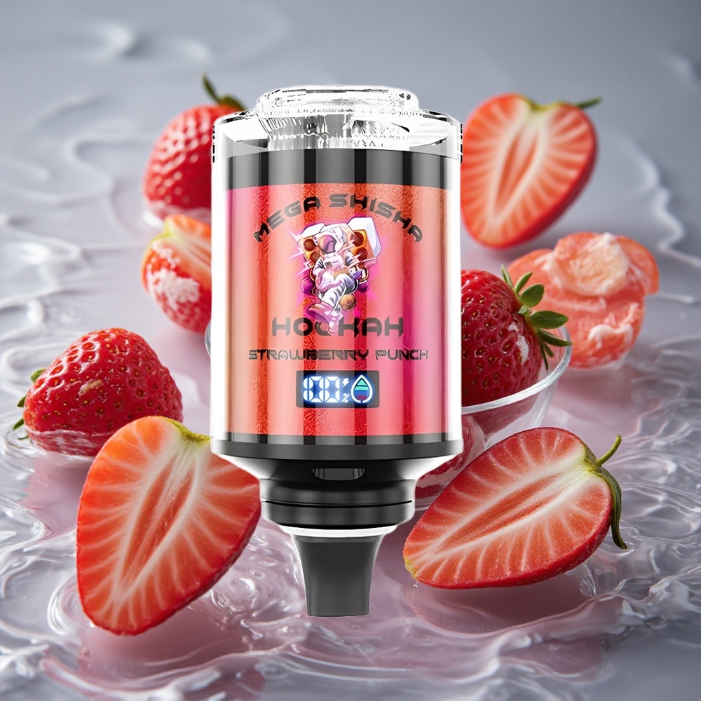 JNR Mega Shisha Hookah 100K Stalo Suderinamumas Braškų Pūga