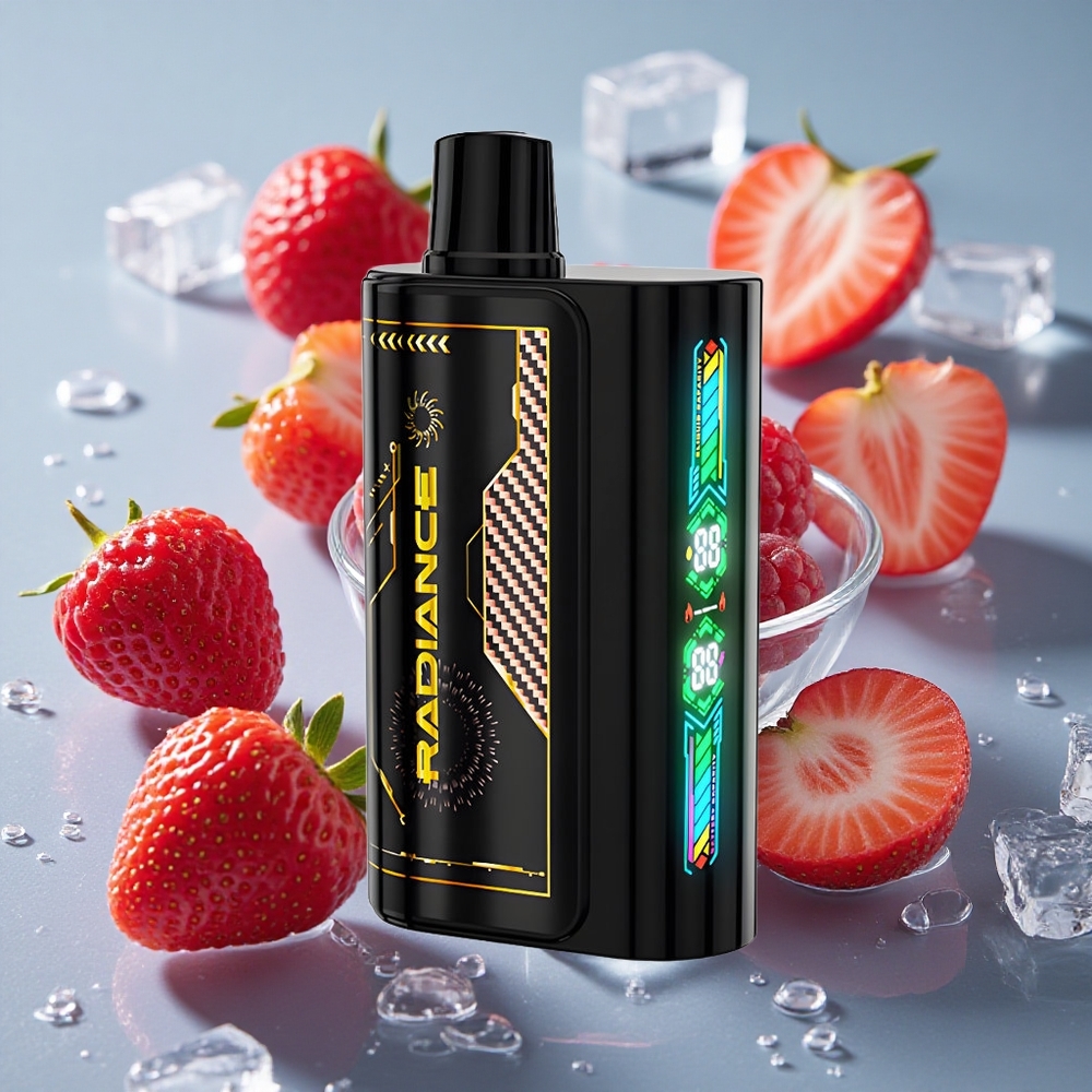JNR Radiance 31000 Puffs Vienkartinis Vape Braškė Avietė Vyšnia Ledas