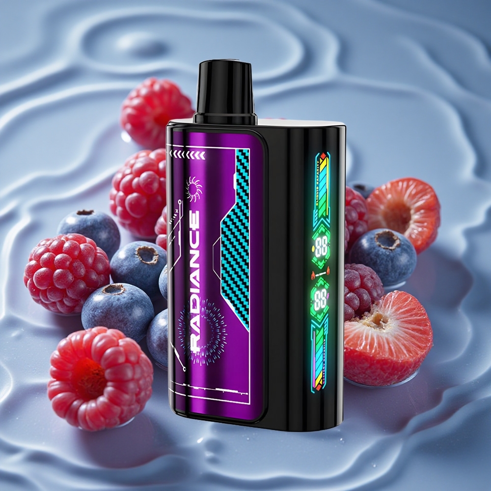 JNR Radiance 31000 Puffs Vienkartinis Vape Mėlynųjų Gervuogių Rūgščios Avietės