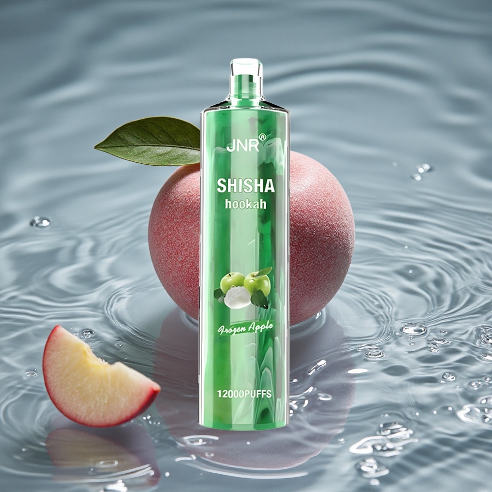 JNR Shisha Hookah 12000 Puffs Vienkartinis Vape Užšalęs Obuolys