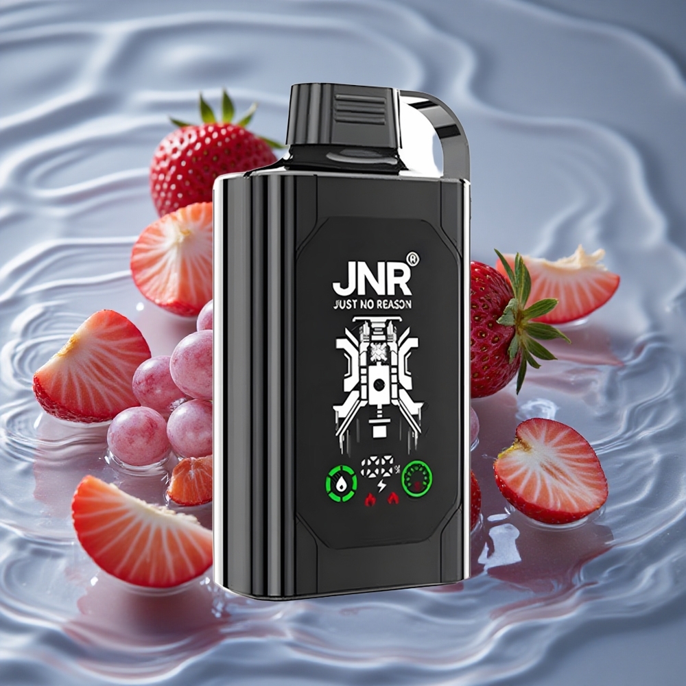 JNR Shisha Hookah Box 20500 Puffs Braškynės Vynuogių Vienkartinis Vape su 25ml Skysčio Talpa