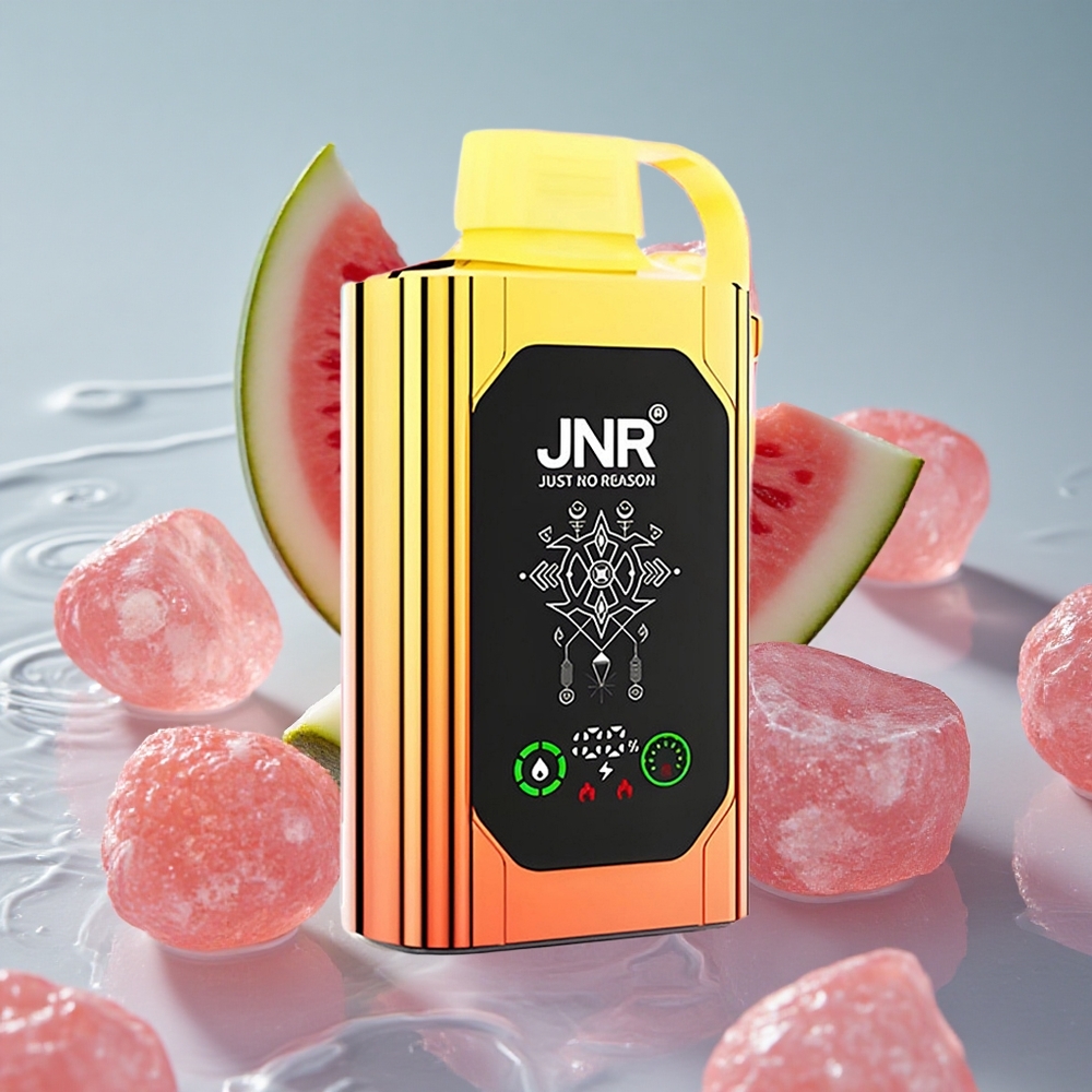 JNR Shisha Hookah Box 20500 Puffs Vienkartinis Vape Arbūzas Braškė Burbulis