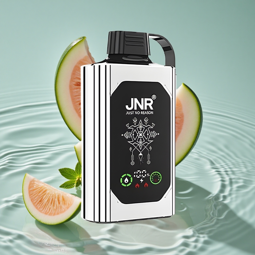 JNR Shisha Hookah Dvigubas Melionas Mėta 20500 Puffs