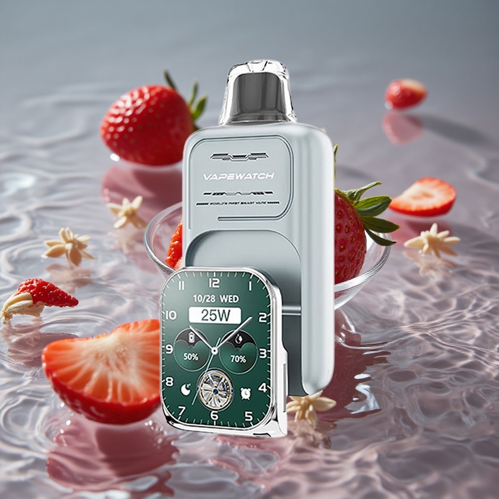 JNR VapeWatch 30000 Puffs Vienkartinis Vape Braškės Ledas