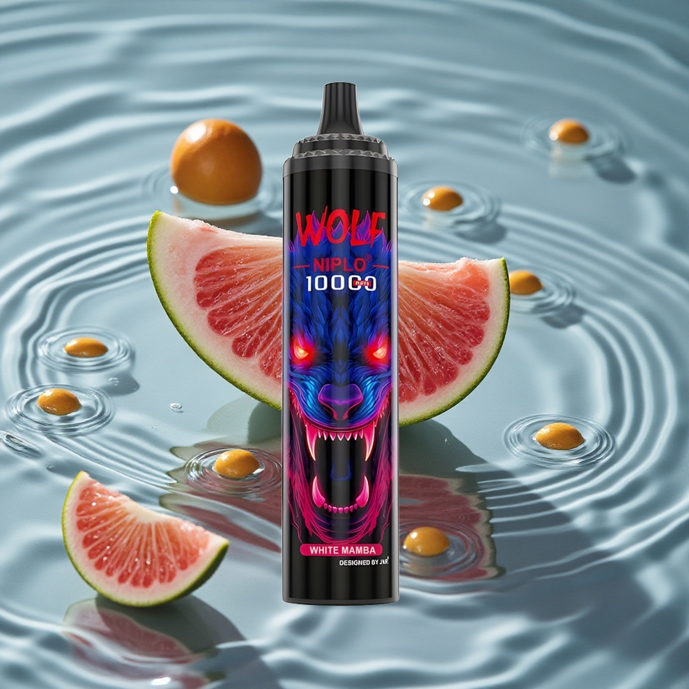 JNR Wolf Niplo 10000 Puffs Balta Mamba Vienkartinis Vape