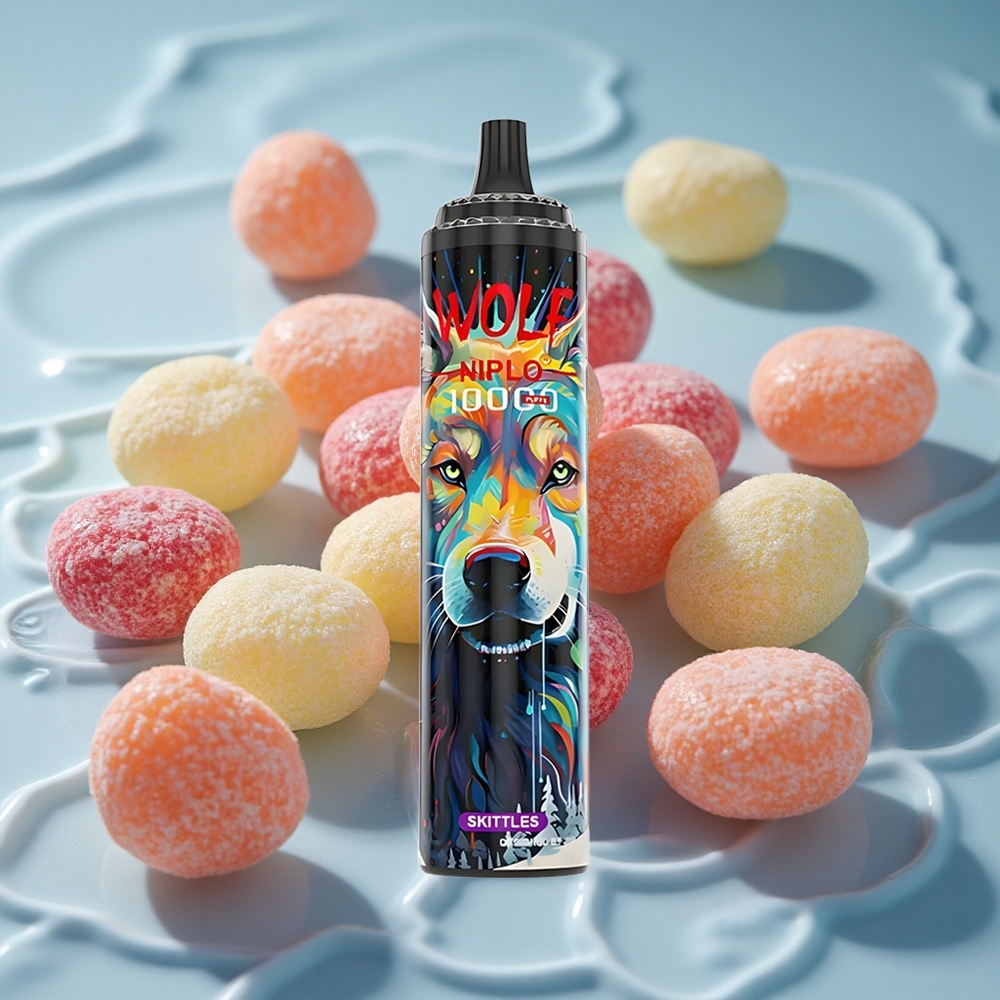 JNR Wolf Niplo 10000 Puffs Vienkartinis Vape Skittles