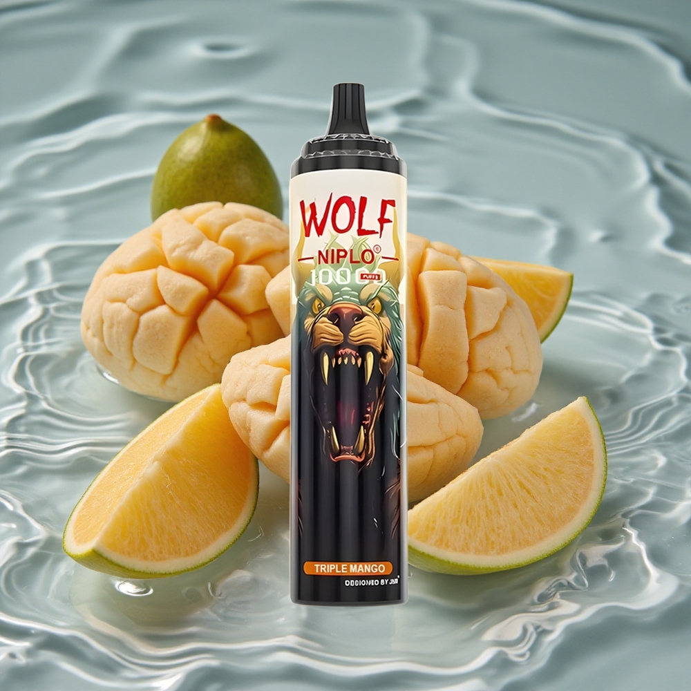 JNR Wolf Niplo 10000 Puffs Vienkartinis Vape Trigubas Mangu