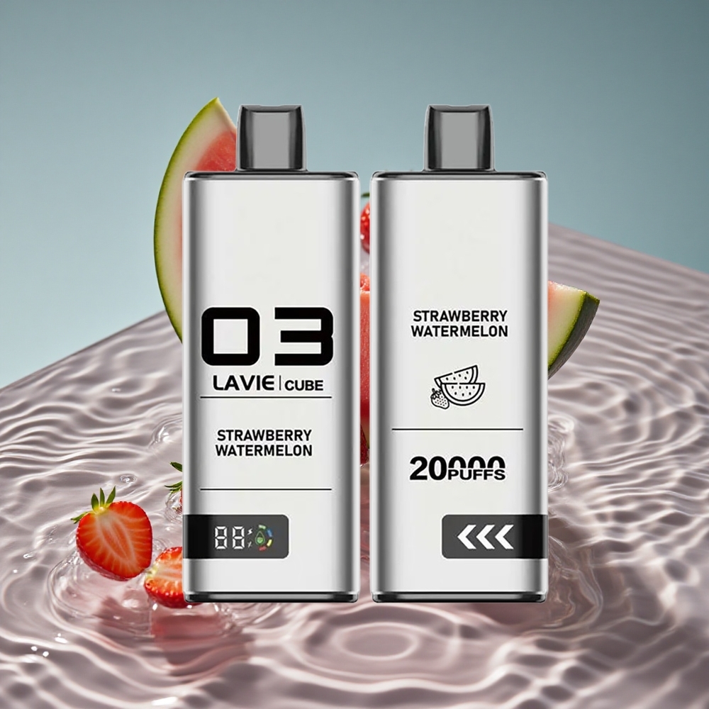 Lavie Cube 20000 Puffs Vienkartinis Vapas Braškė Arbūzas