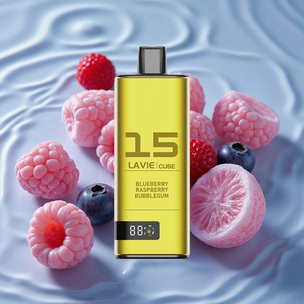 Lavie Cube 20000 Puffs Vienkartinis Vape Mėlynųjų Aviečių Avietinė Sąmoška